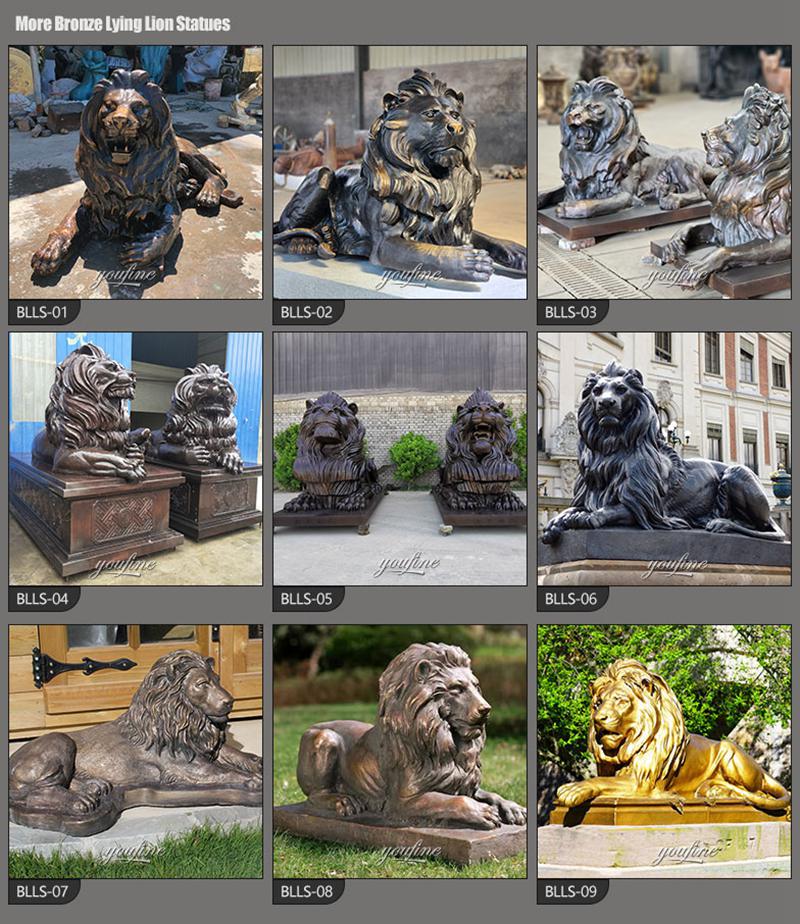 more-bronze-lying-lion-statue