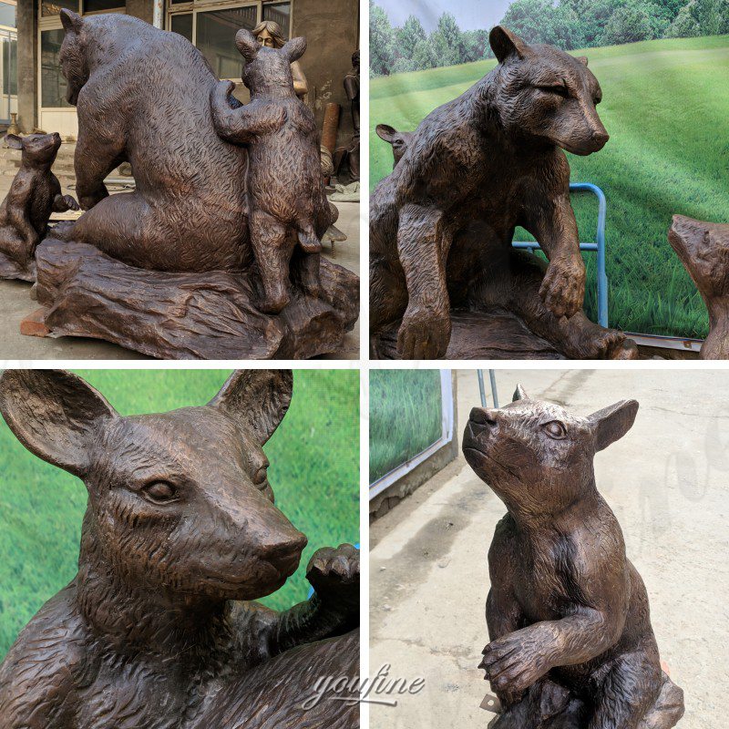 Bear Family Statue Details (1)