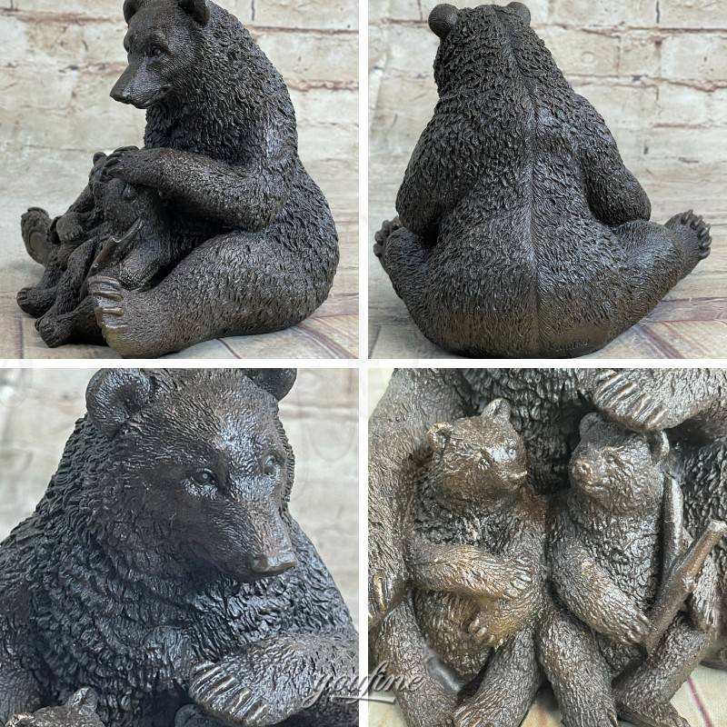 Bear Family Statue Details (2)