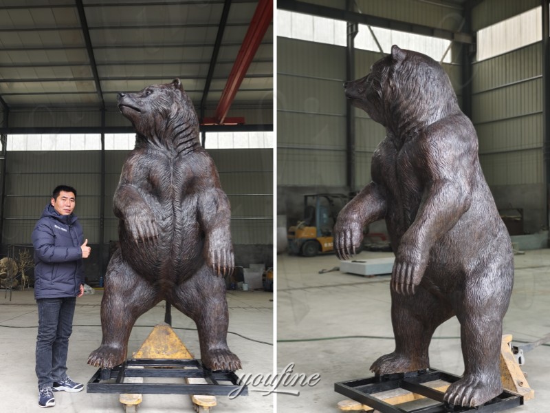 Finished Bear Statue