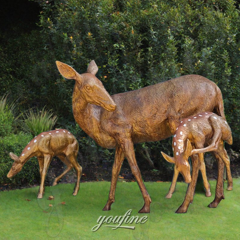 doe and fawn statue for garden (1)