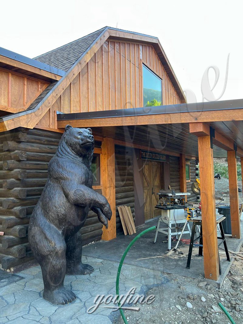 bronze grizzly bear statue feedback