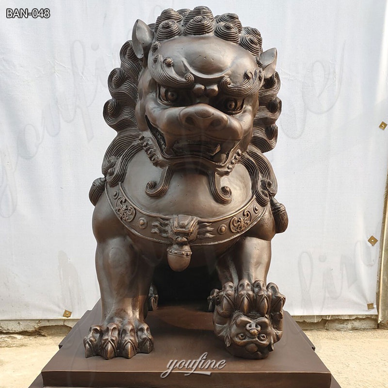 Antique Bronze Foo Dogs