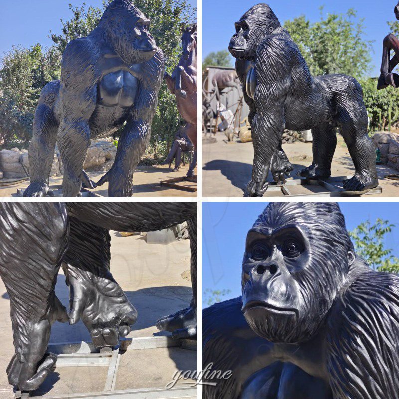 Finished Gorilla Statue Details