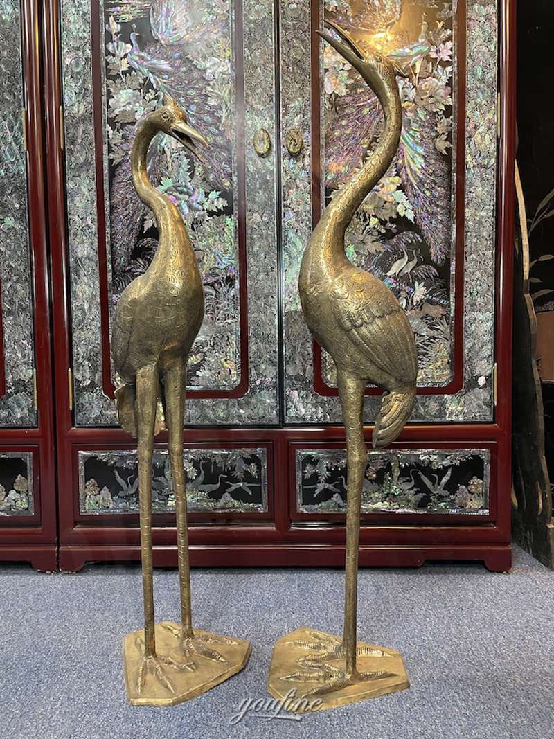 Life Size Crane Statue