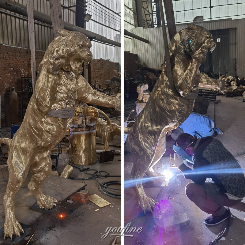 Tiger Statue Welding Process