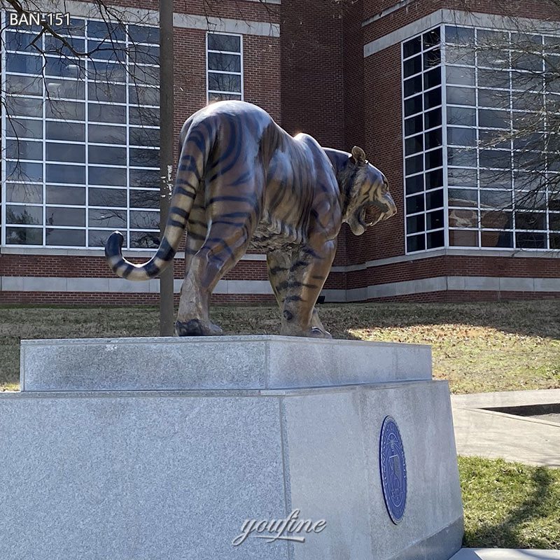 big tiger statue for school