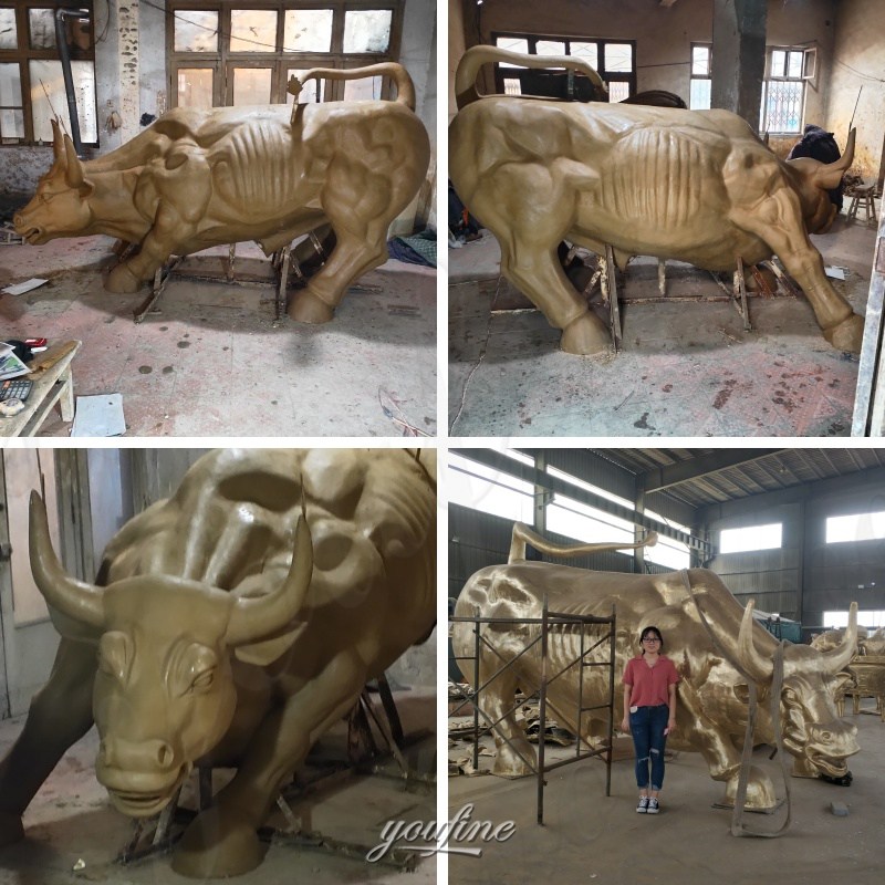 bronze charging bull process