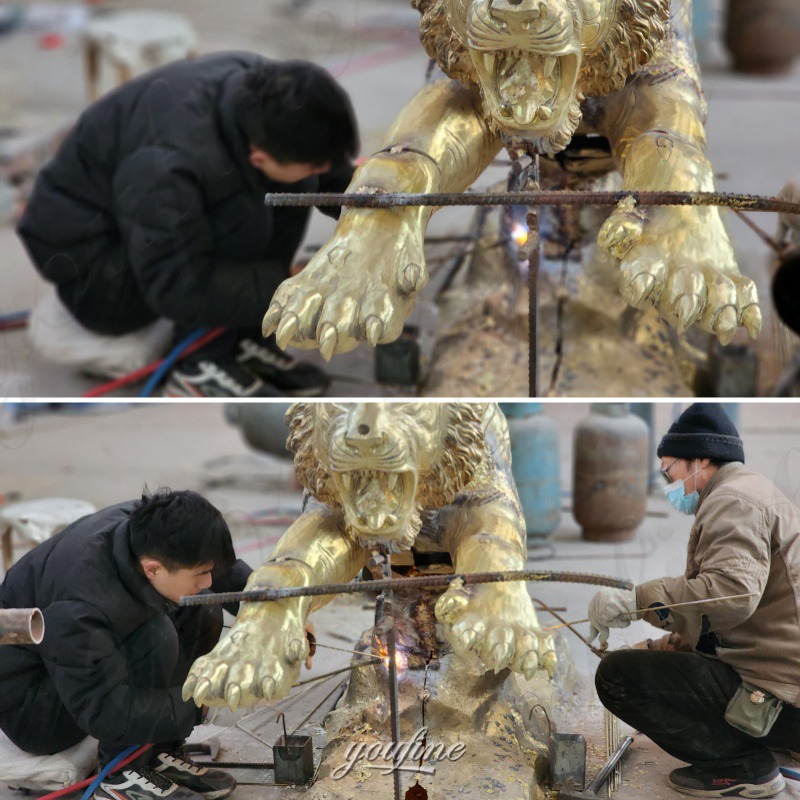 bronze tiger welding process