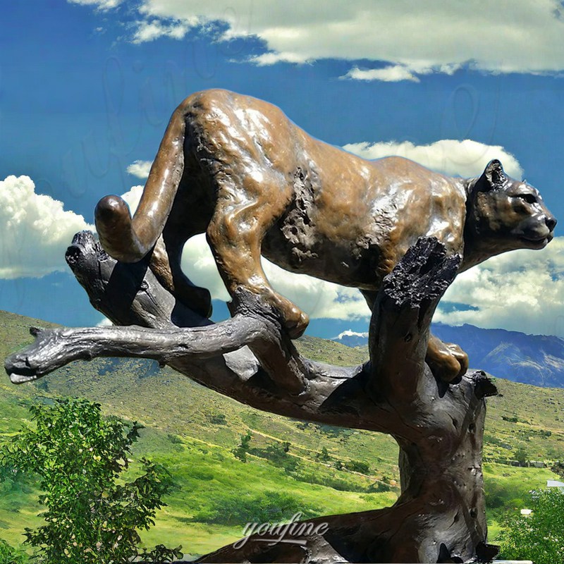 cougar statue for outdoor