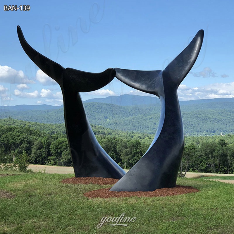 whale tail statue