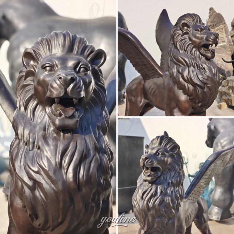 Black Lion Sculpture details