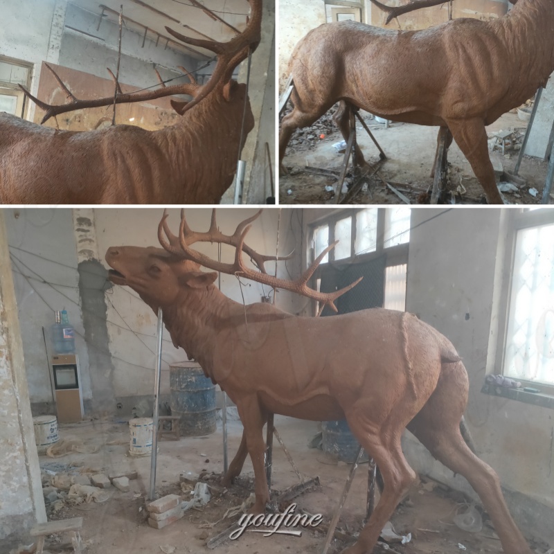 Outdoor Elk Clay Model