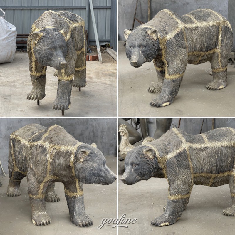 life size bear statue welding