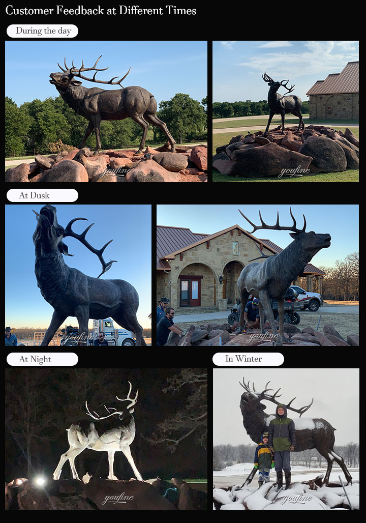 outdoor elk statue feedback