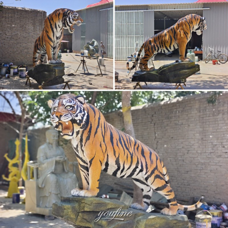 tiger garden statue in Factory