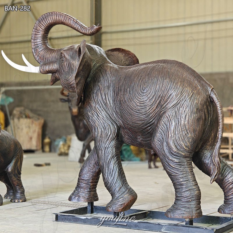 bronze elephant sculpture for garden