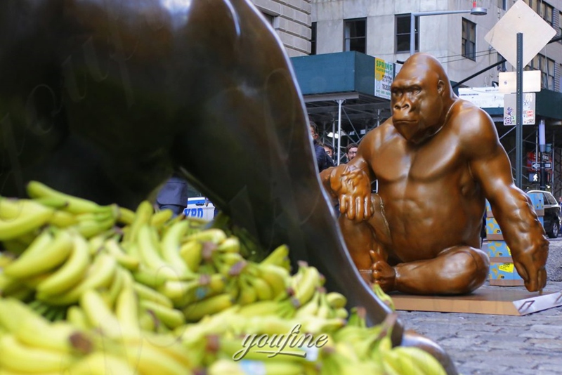 bronze harambe sculpture