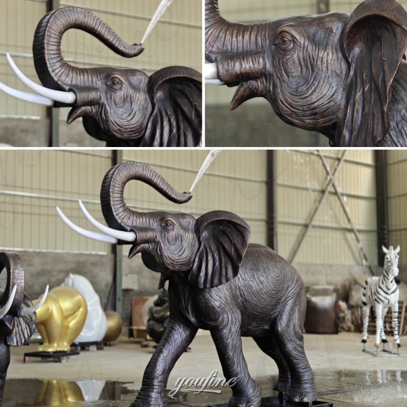 elephant sculpture test water