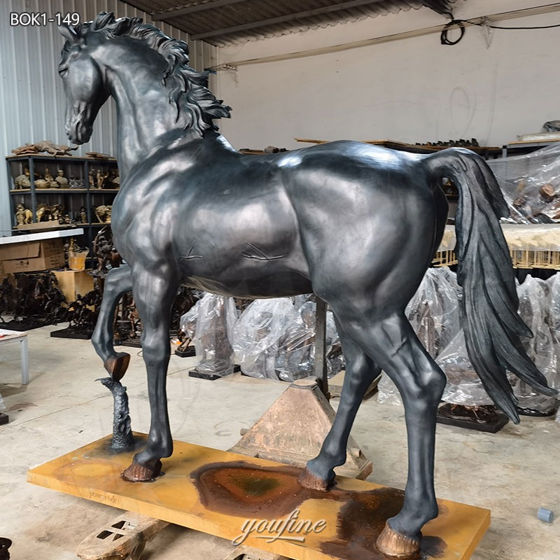 life size outdoor horse statue