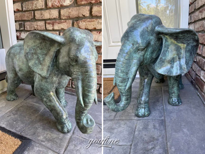 outside elephant statue feedback from America