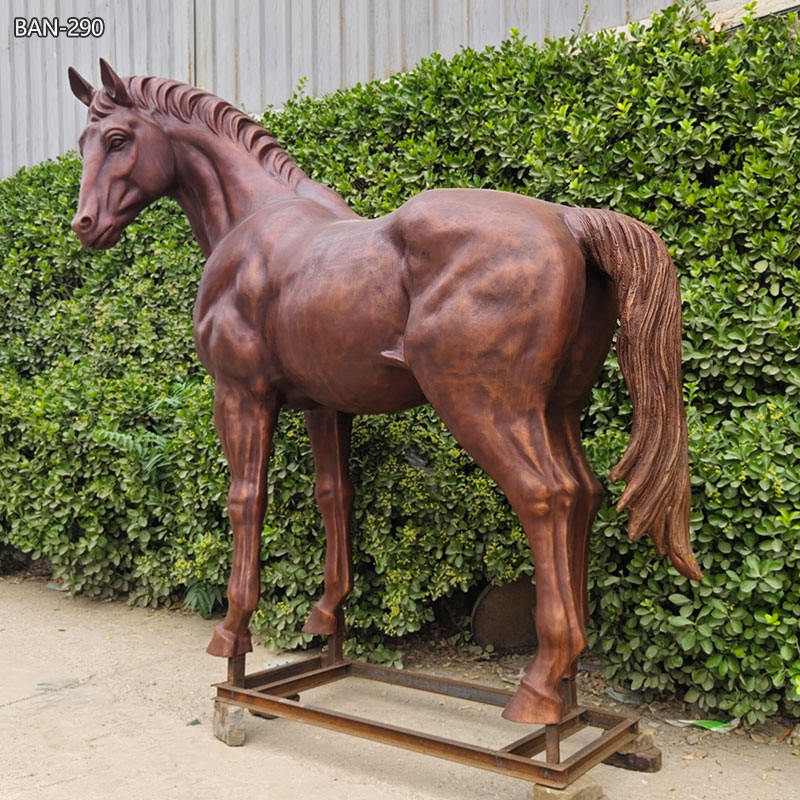 bronze horse yard statue