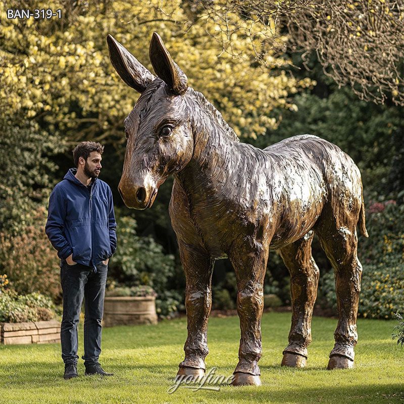 donkey ornament for gardens