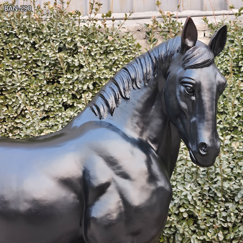 horse yard bronze sculpture