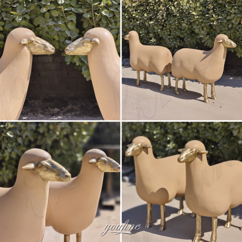 life size sheep decor details