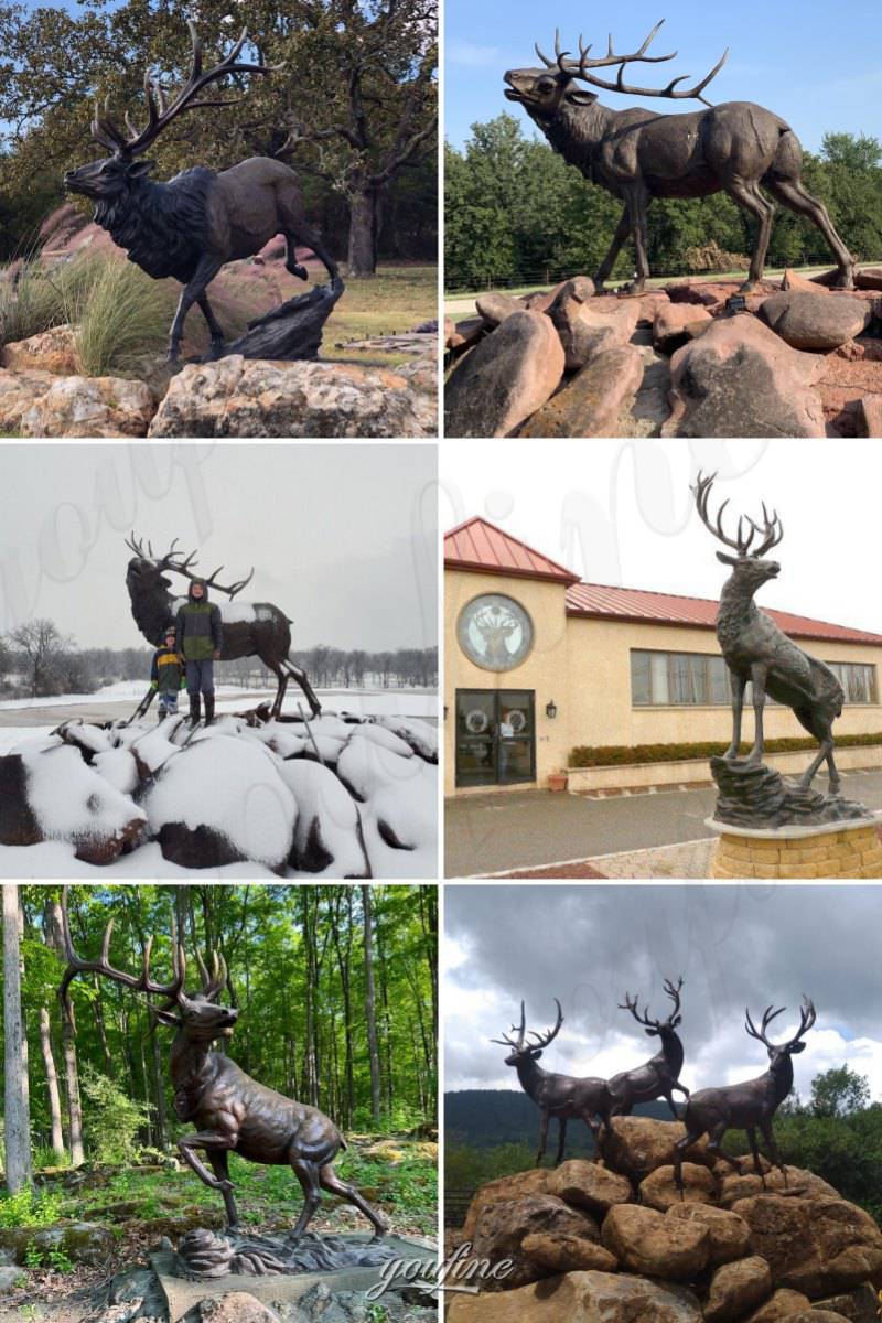 ferent Bronze Stag Statue Feedback from Customer