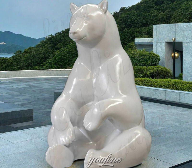 bronze-polar-bear-statue