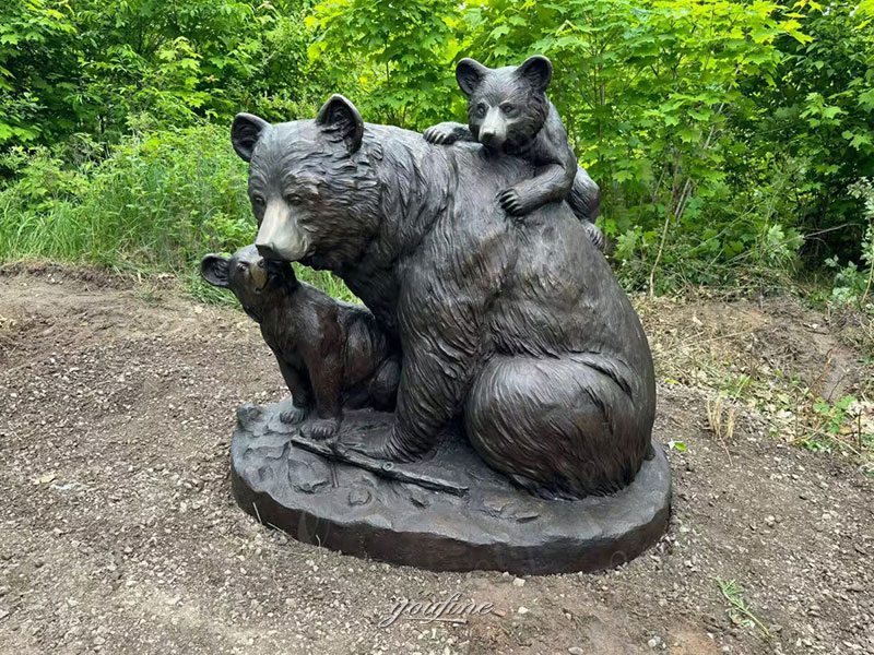 bronze family bear statue feedback (1)