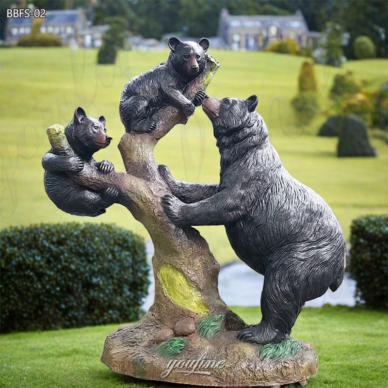 Bronze Mama Bear Family Statue