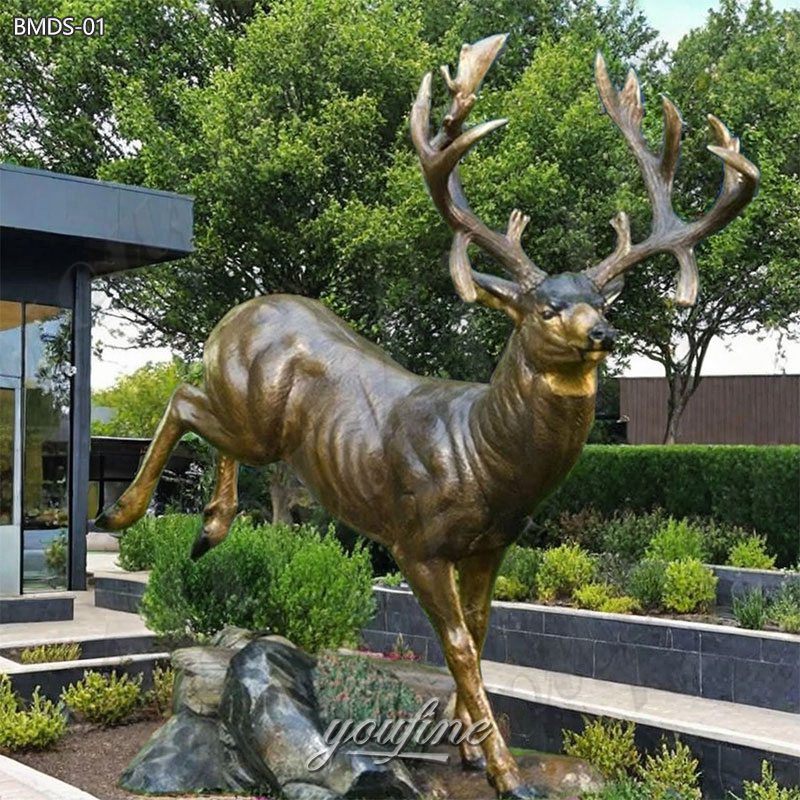 Bronze Mule Deer Sculpture (2)