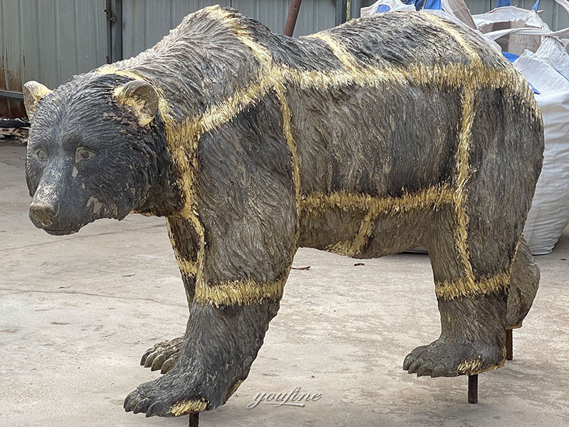 bronze bear statue welding