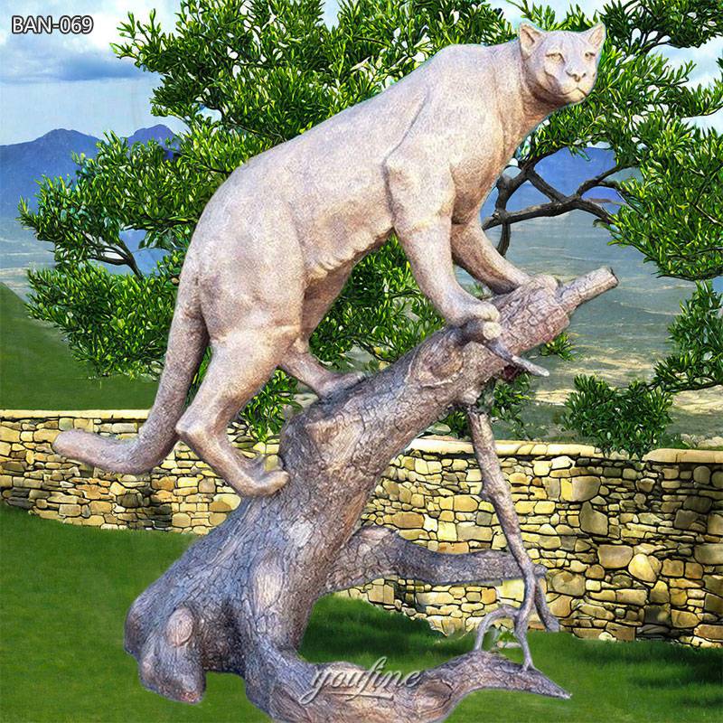 Bronze Puma Sculpture