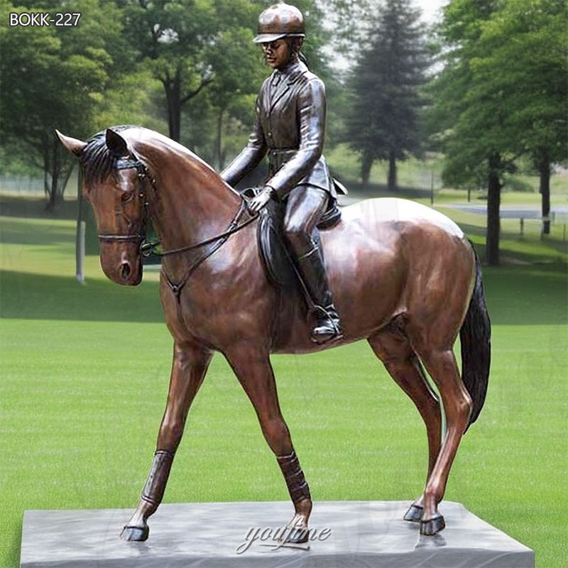 Bronze Dressage Horse Statue