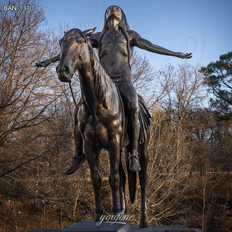 Indian on Horse End of the Trail Statue