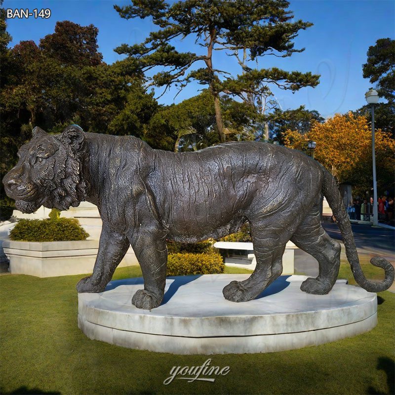 antique tiger statue