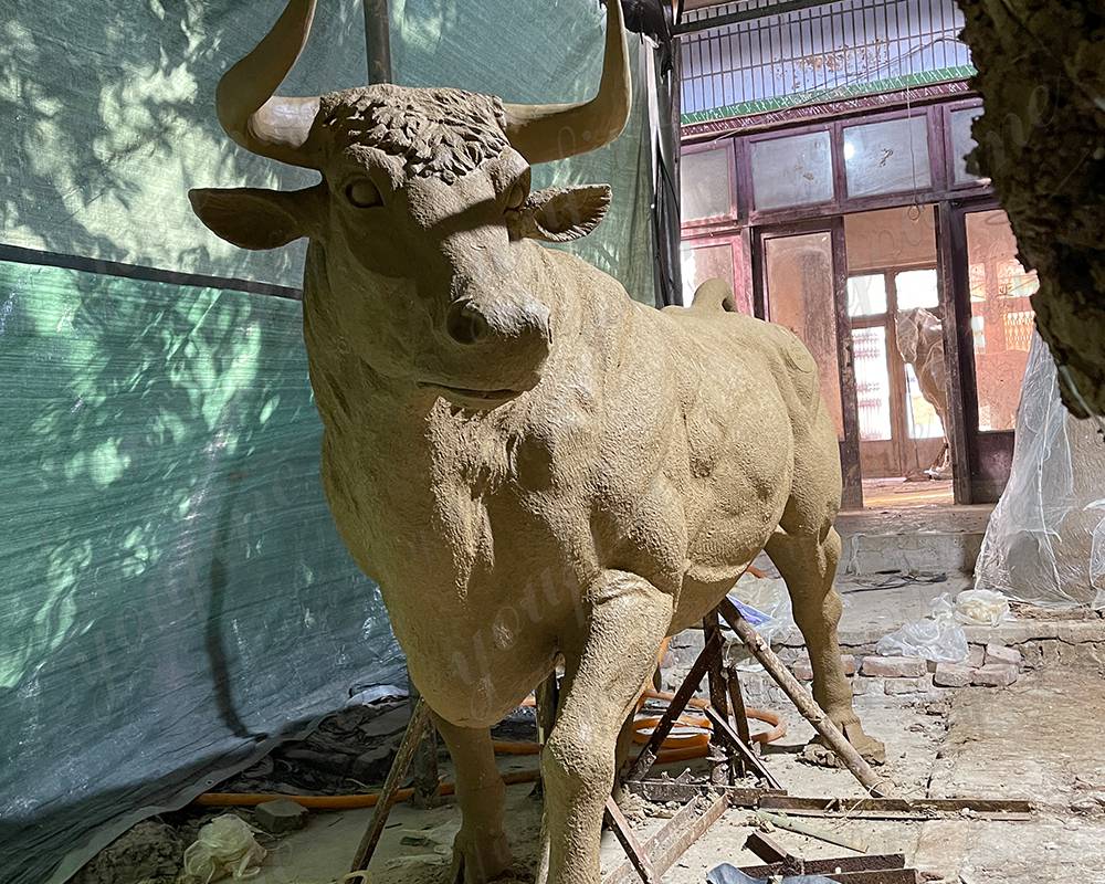 bronze bull statue clay model (4)