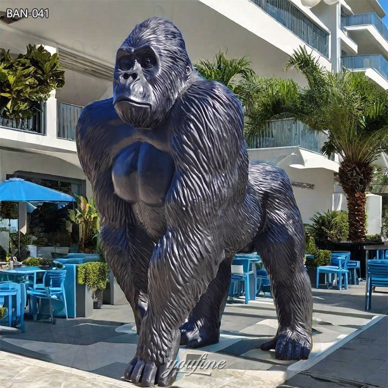 extra large gorilla garden statue