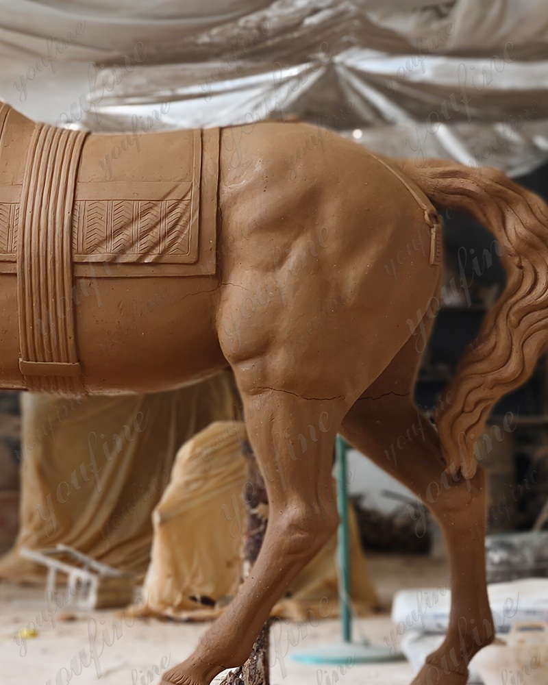 horse statue clay model (4)