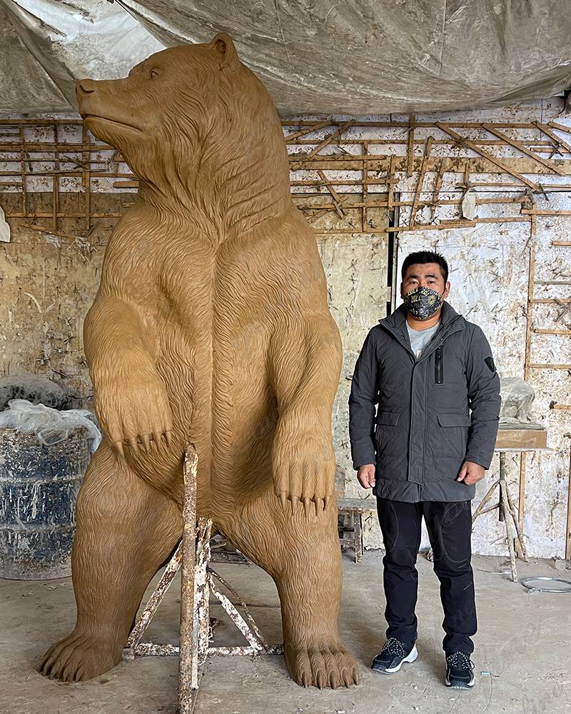 large bear clay model (4)