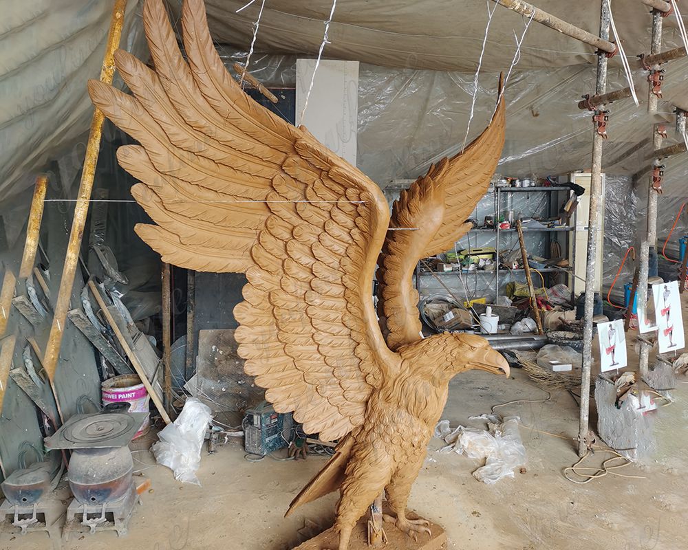 large eagle clay model (2)