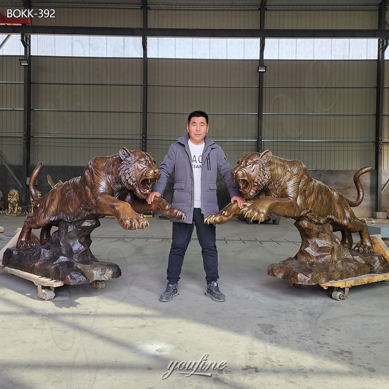 Bronze Life Size Tiger Statue for Sale