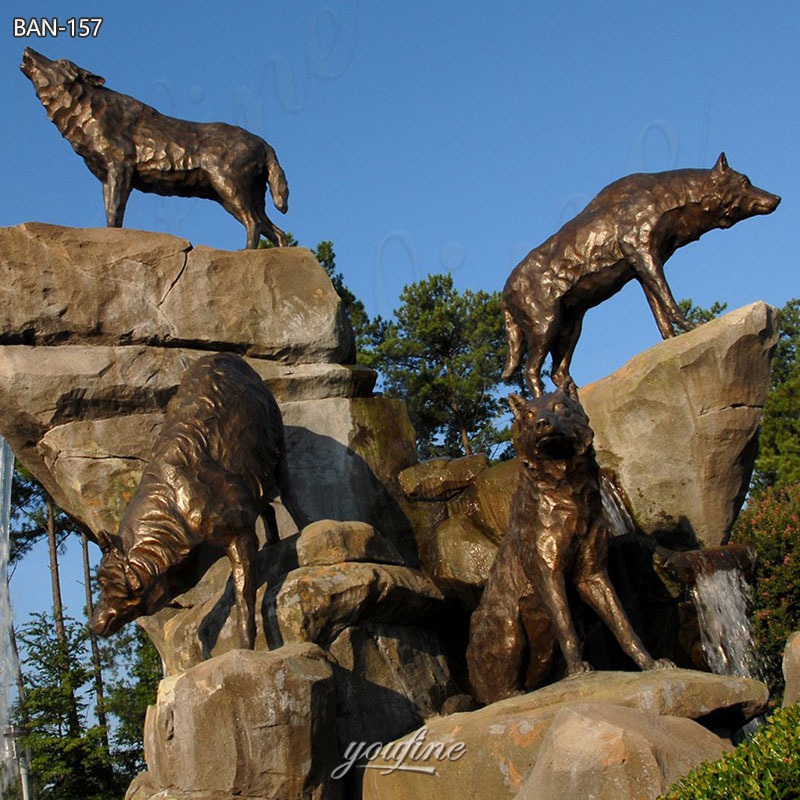 Life Size Wolf Statues for Sale