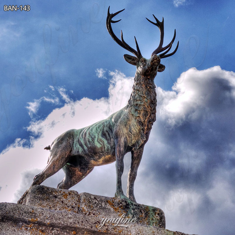 Famous Bronze Skyfall Deer Statue