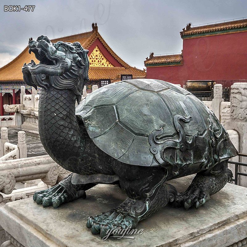 Bronze Dragon Turtle Statue