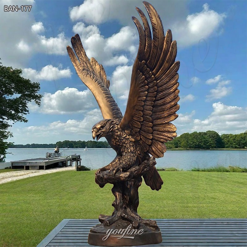 black eagle statue