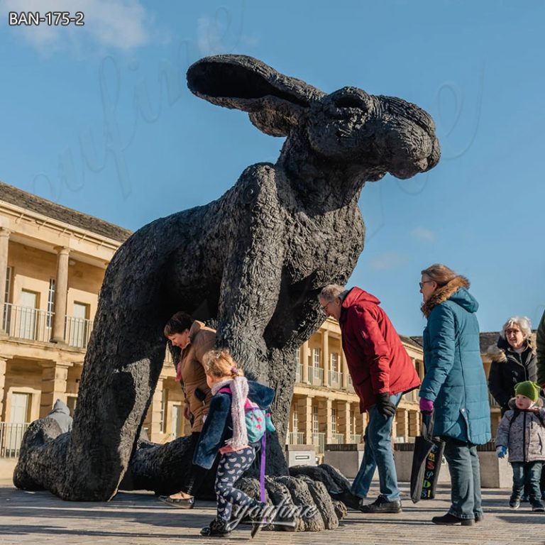 giant rabbit bronze sculpture